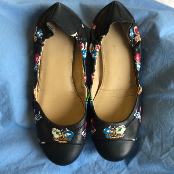 Coach Camilla Floral women shoes, navy blue/ red - Picture 5 of 8